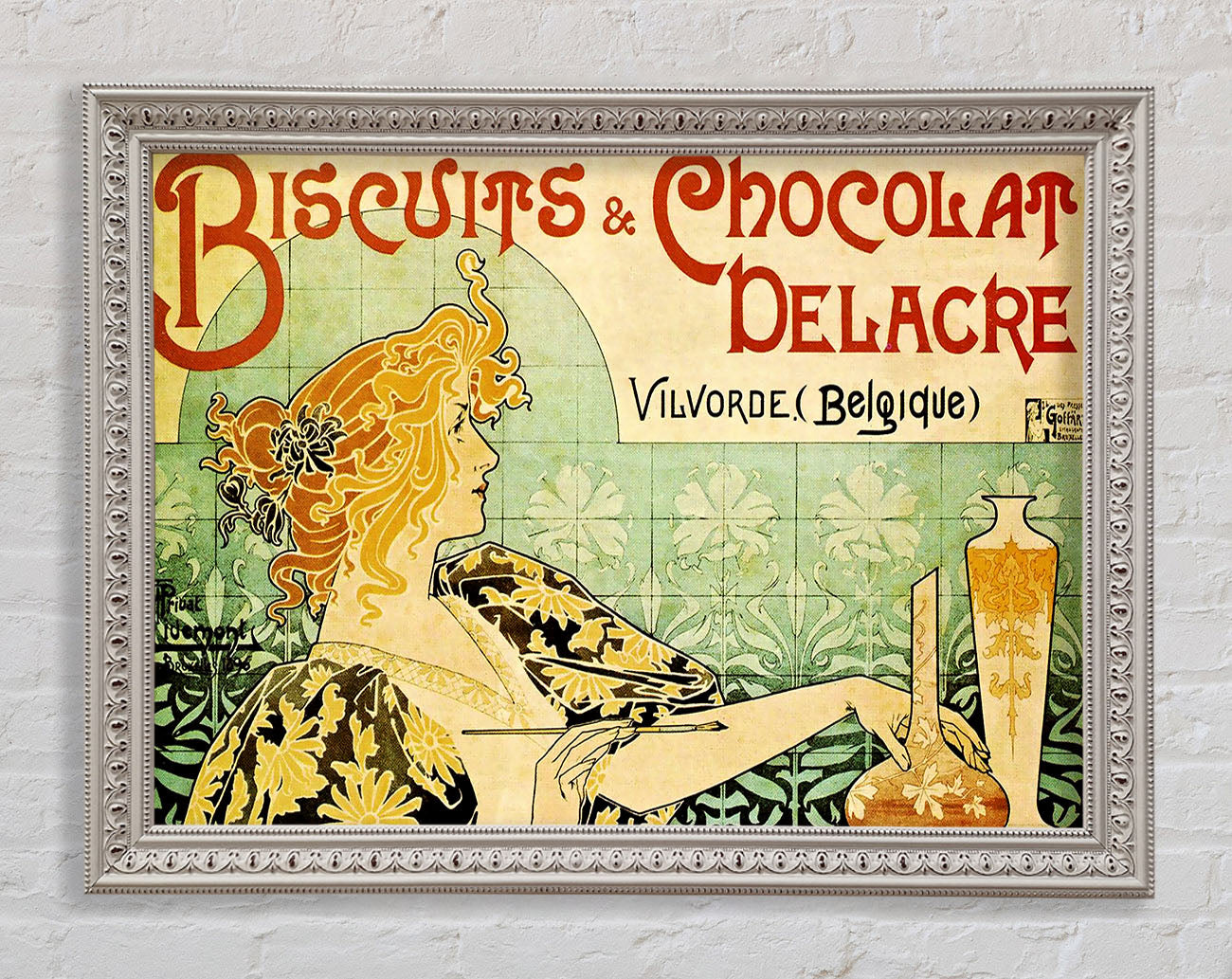 Biscuits And Chocolat Delacre Framed Wall Art
