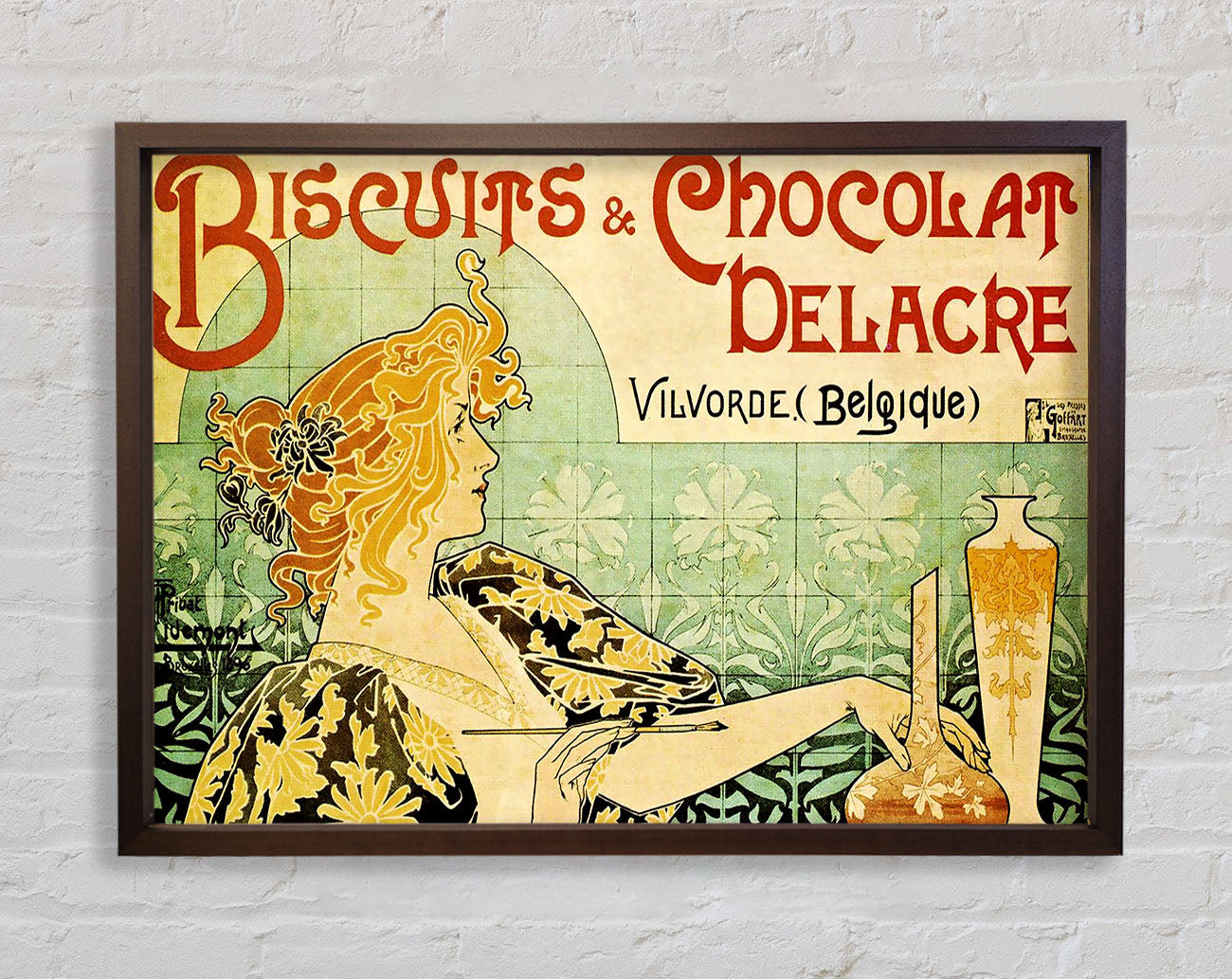 Biscuits And Chocolat Delacre Framed Wall Art