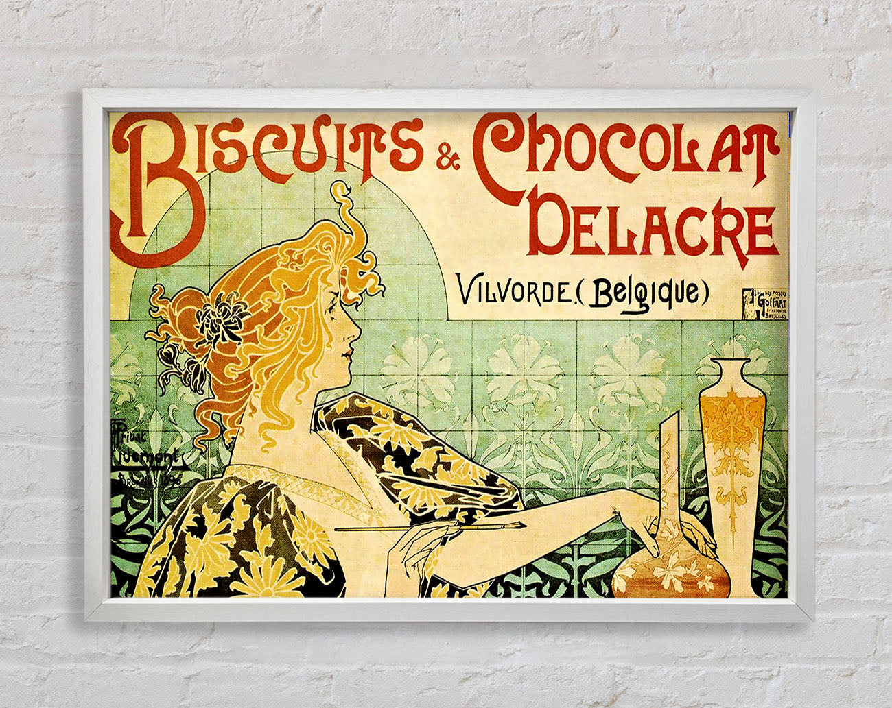 Biscuits And Chocolat Delacre Framed Wall Art