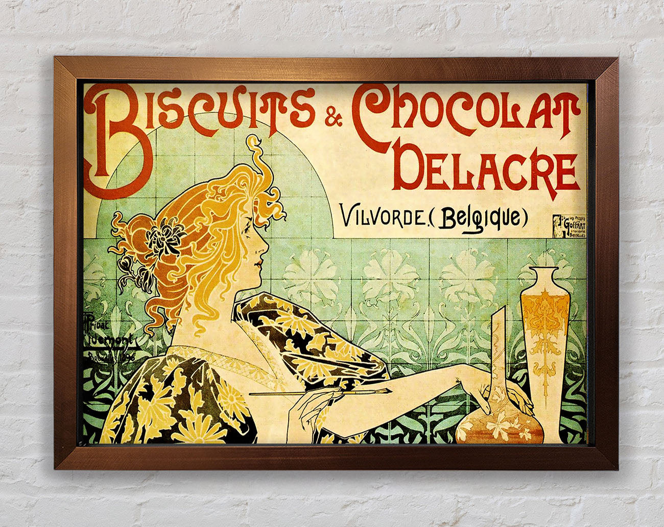 Biscuits And Chocolat Delacre Framed Wall Art