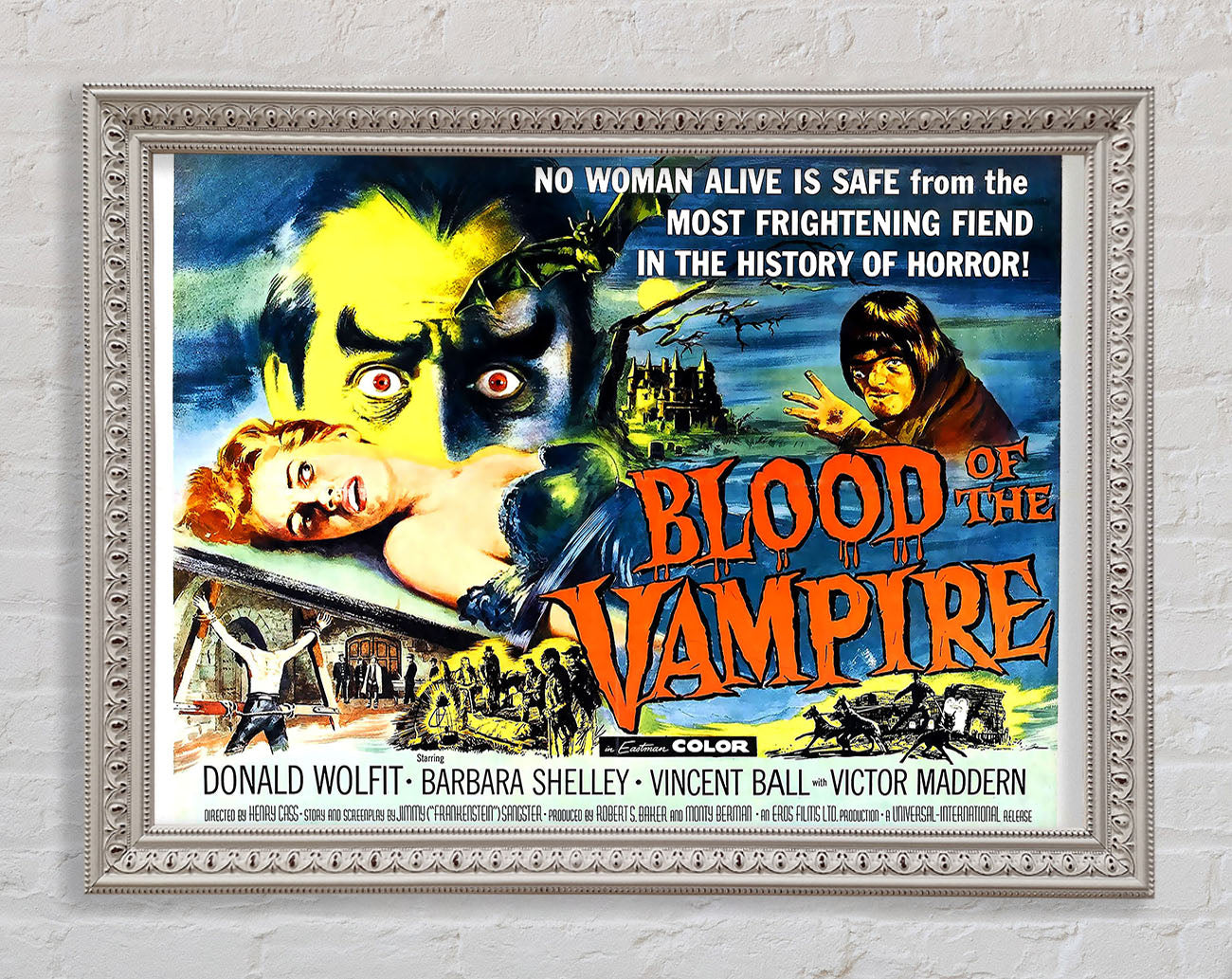 Blood Of The Vampire Poster 2 Framed Wall Art