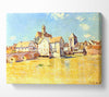 Sisley Bridge Of Moret In Morning Sun Canvas Wall Art