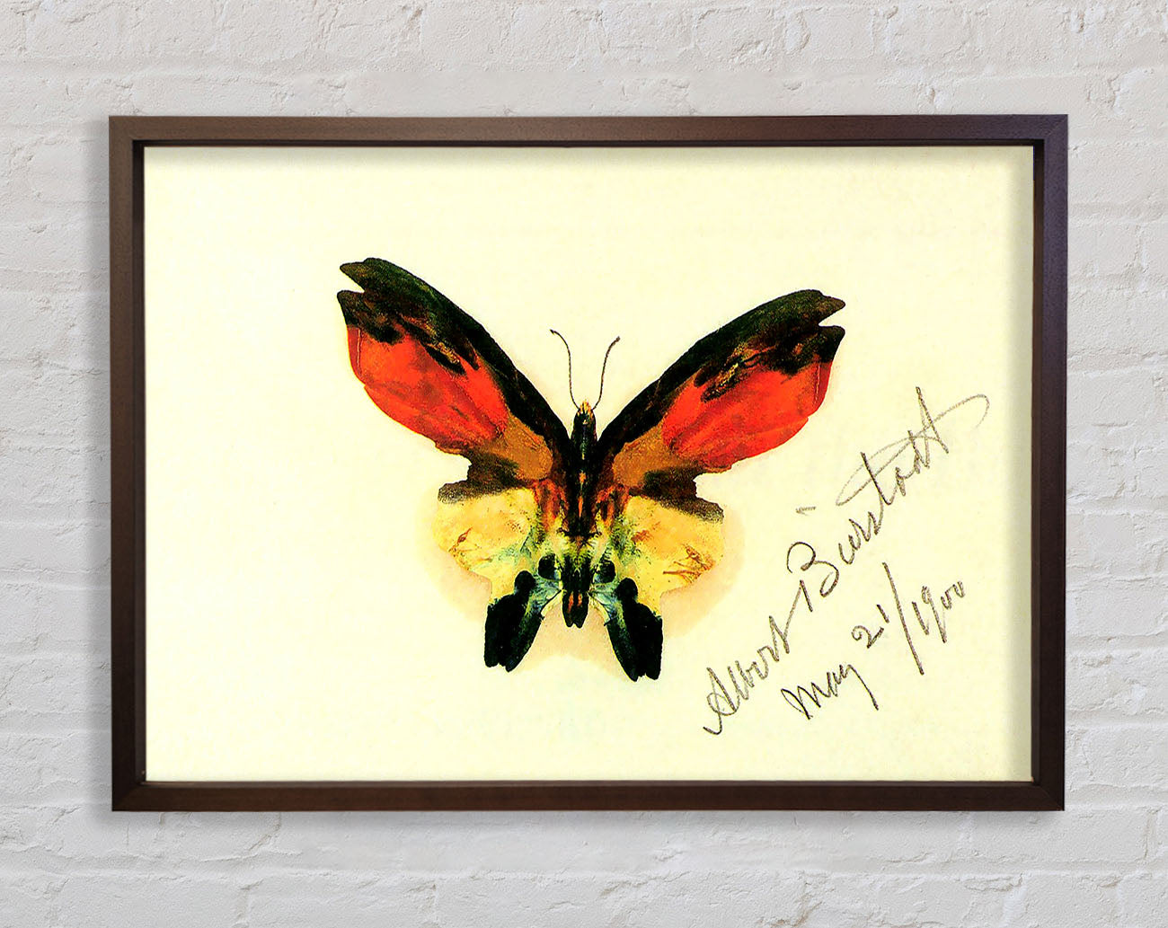 Bierstadt Butterfly 2 Framed Wall Art