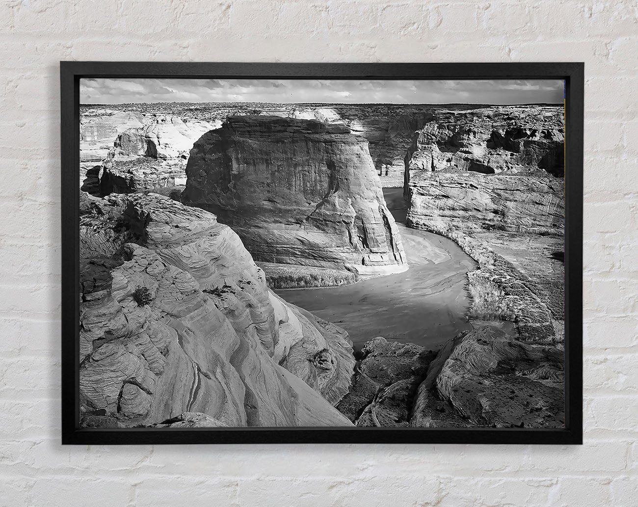 Ansel Adams Canyon De Chelly Arizona B n W Framed Wall Art