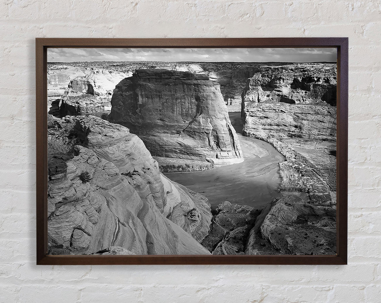 Ansel Adams Canyon De Chelly Arizona B n W Framed Wall Art