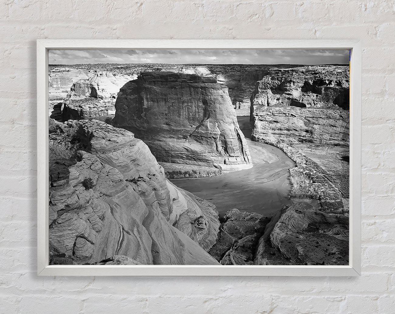 Ansel Adams Canyon De Chelly Arizona B n W Framed Wall Art