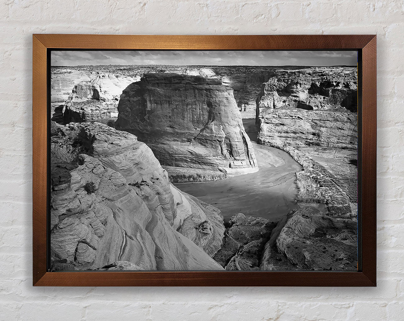 Ansel Adams Canyon De Chelly Arizona B n W Framed Wall Art