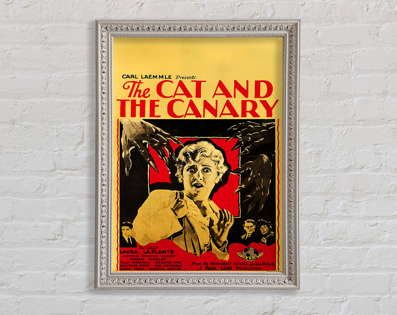 Cat And Canary 1927 Poster Framed Wall Art