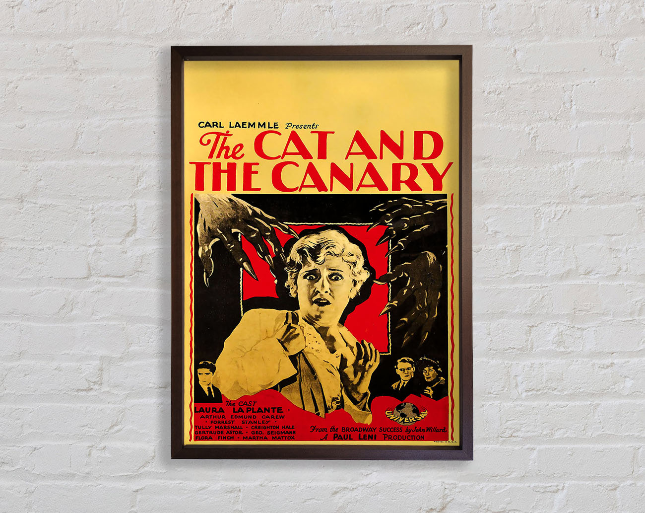 Cat And Canary 1927 Poster Framed Wall Art