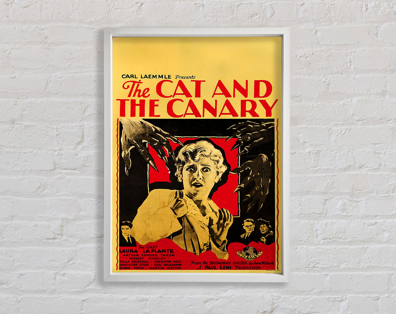 Cat And Canary 1927 Poster Framed Wall Art
