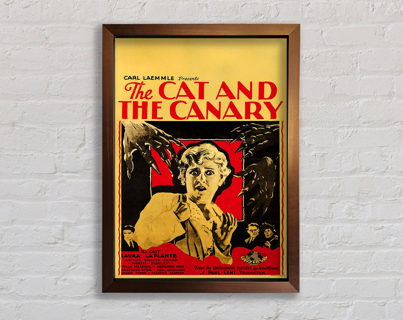 Cat And Canary 1927 Poster Framed Wall Art