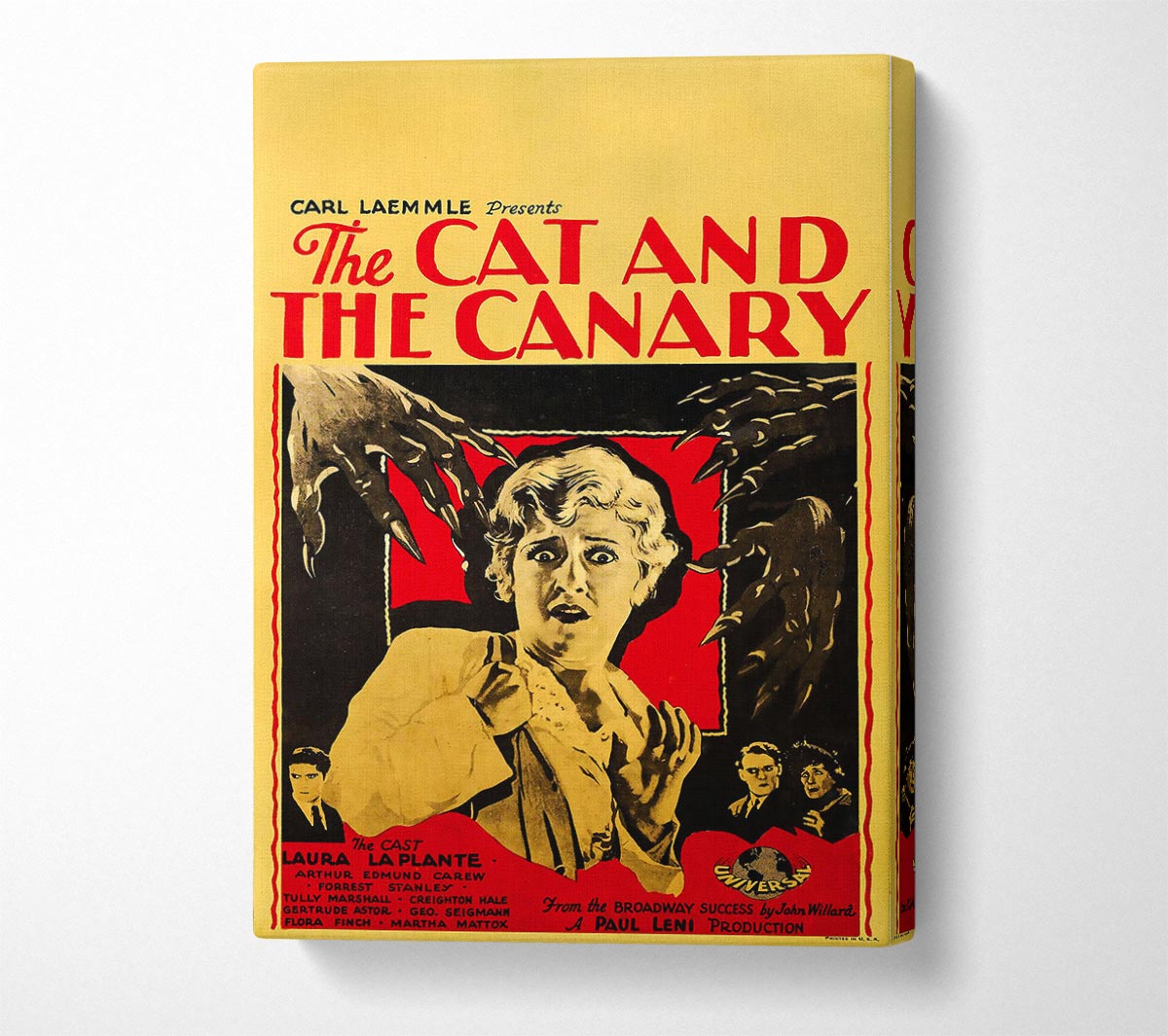 Cat And Canary 1927 Poster Canvas Wall Art