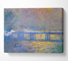 Monet Charing Cross Bridge Canvas Wall Art