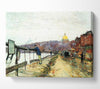 Hassam Charles River Und Beacon Hill Canvas Wall Art
