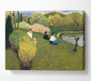 Felix Vallotton Children At A Pond Canvas Wall Art