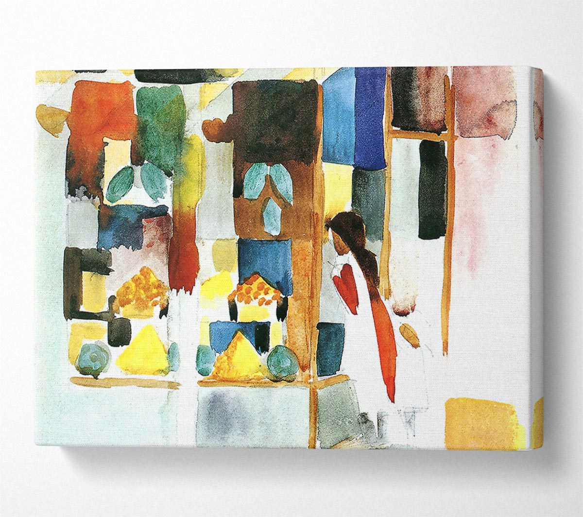 August Macke Children At The Vegetable Shop 1 Canvas Wall Art