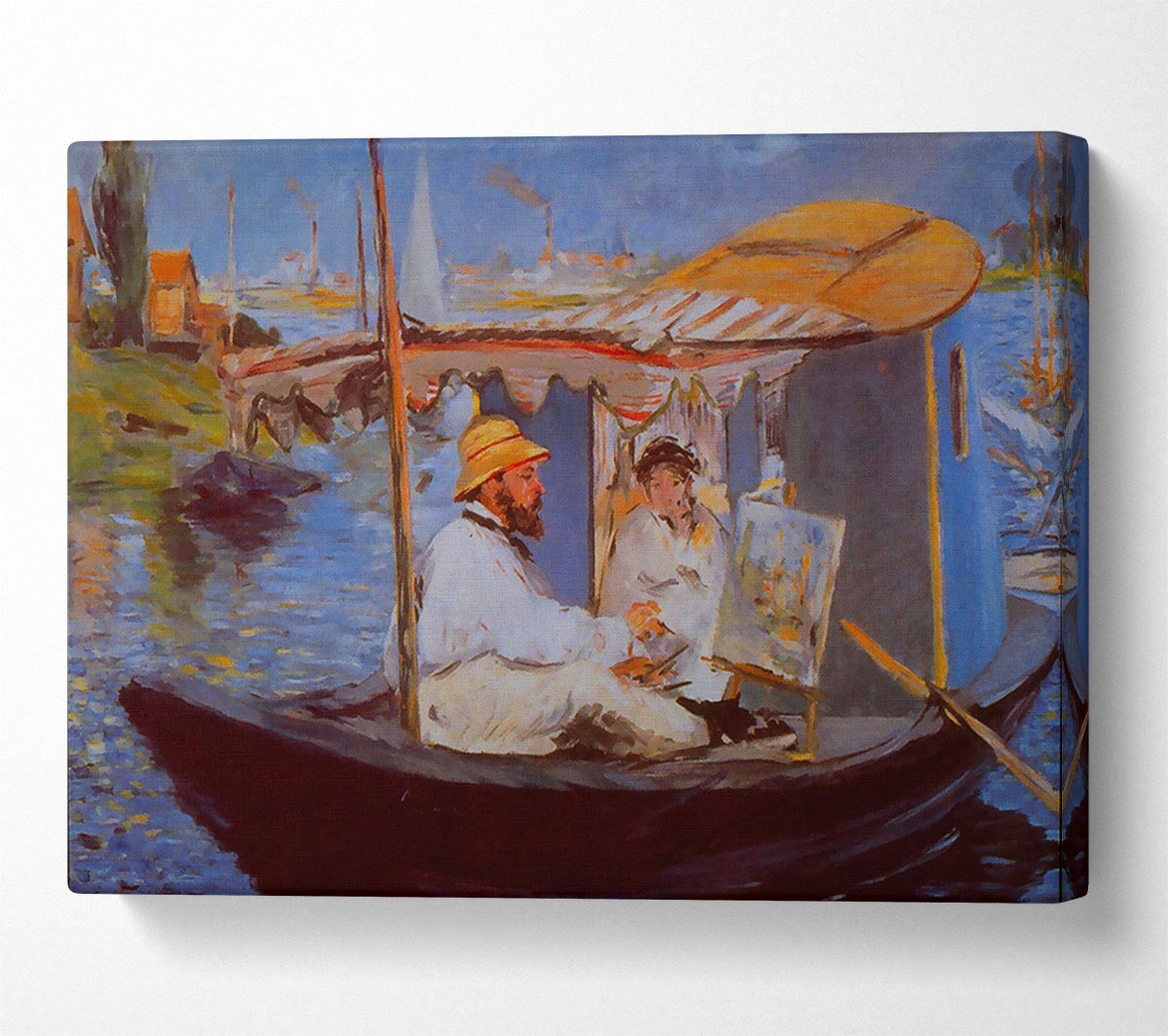 Claude Monet By Manet Canvas Wall Art