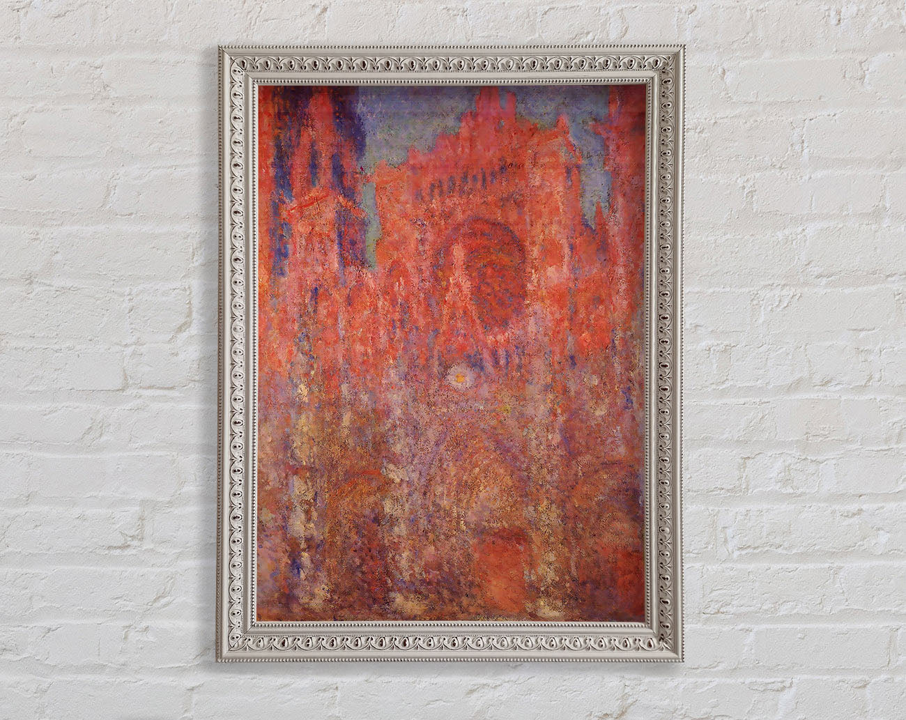 Claude Monet Rouen Cathedral Facade Framed Wall Art