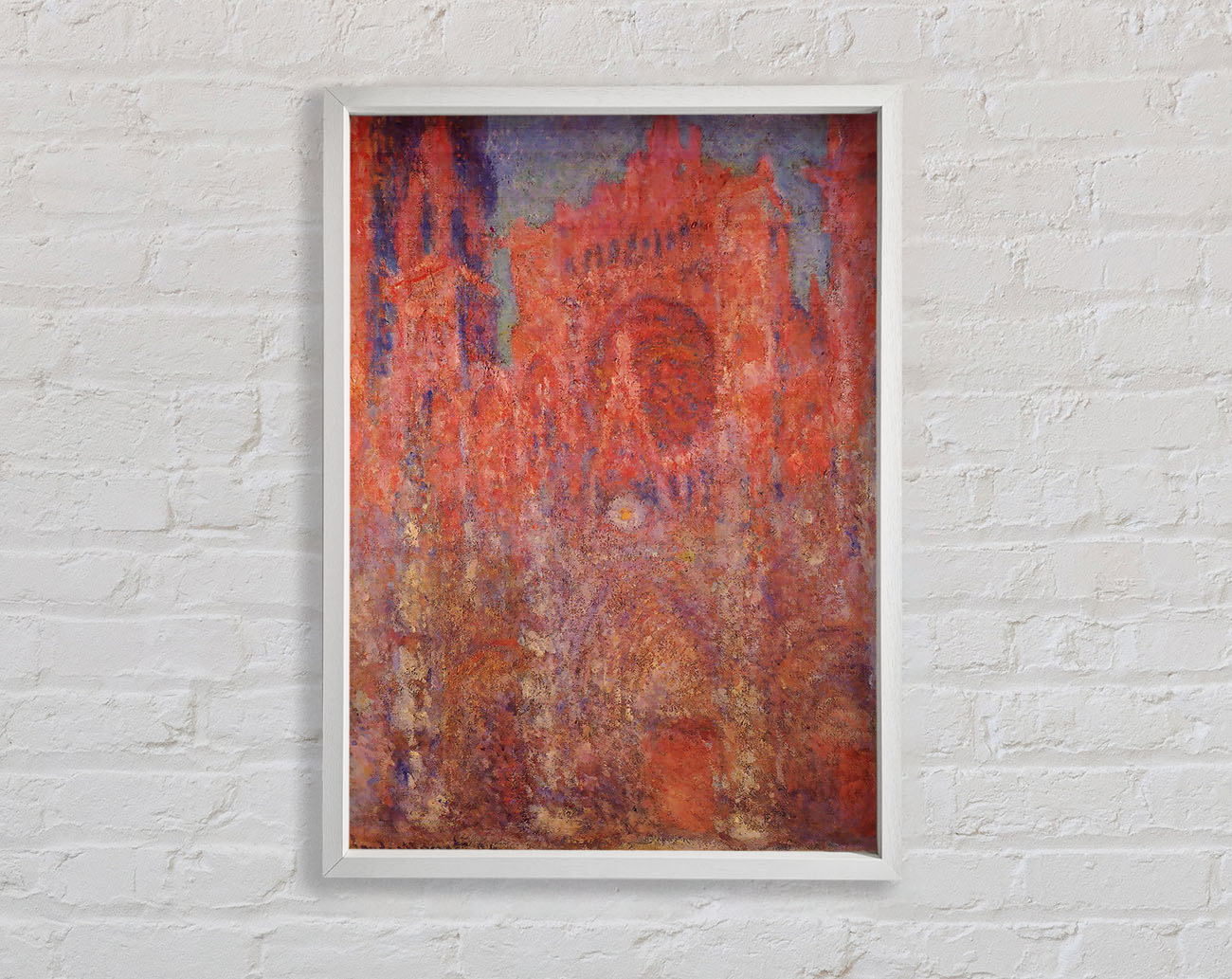 Claude Monet Rouen Cathedral Facade Framed Wall Art