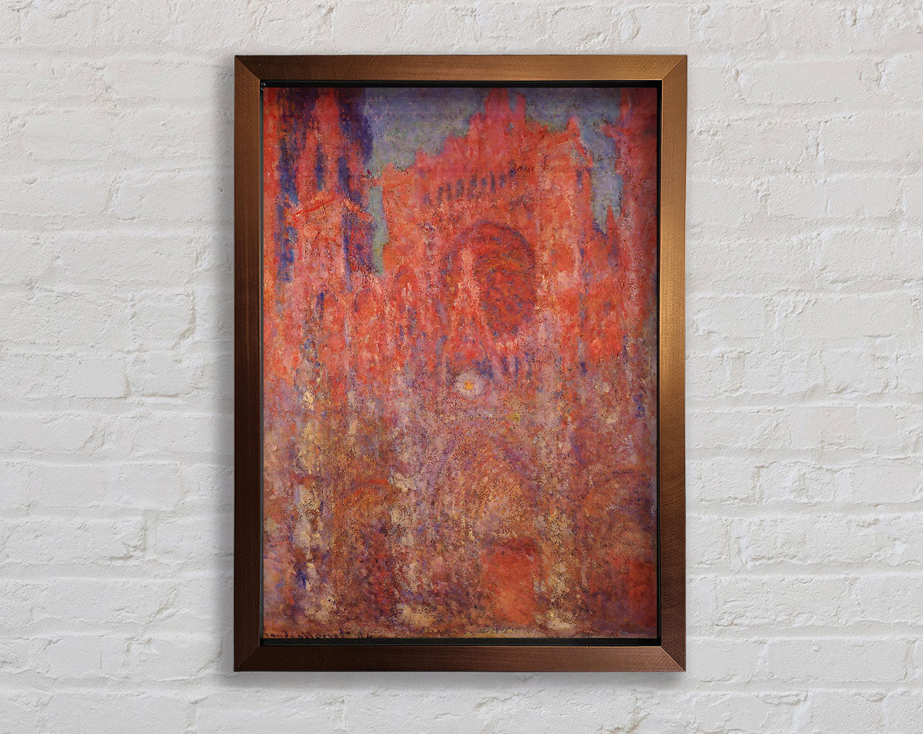 Claude Monet Rouen Cathedral Facade Framed Wall Art