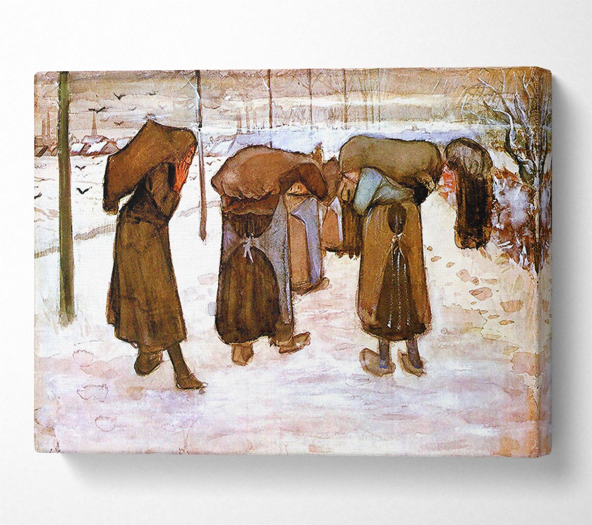 Van Gogh Coal Bearing Women Canvas Wall Art