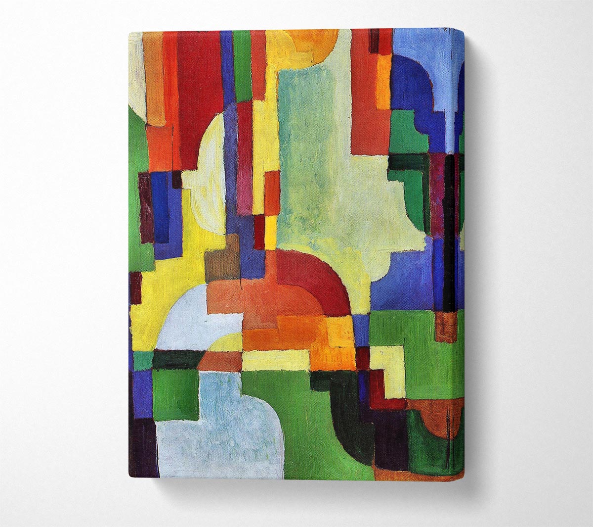 August Macke Coloured Forms 1 Canvas Wall Art