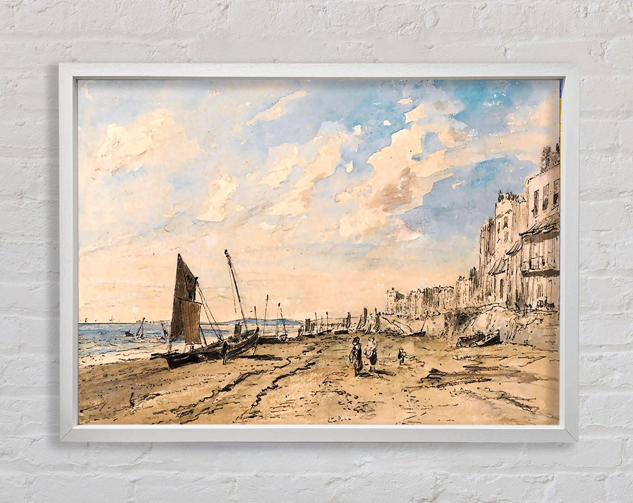 Constable Brighton Beach Framed Wall Art