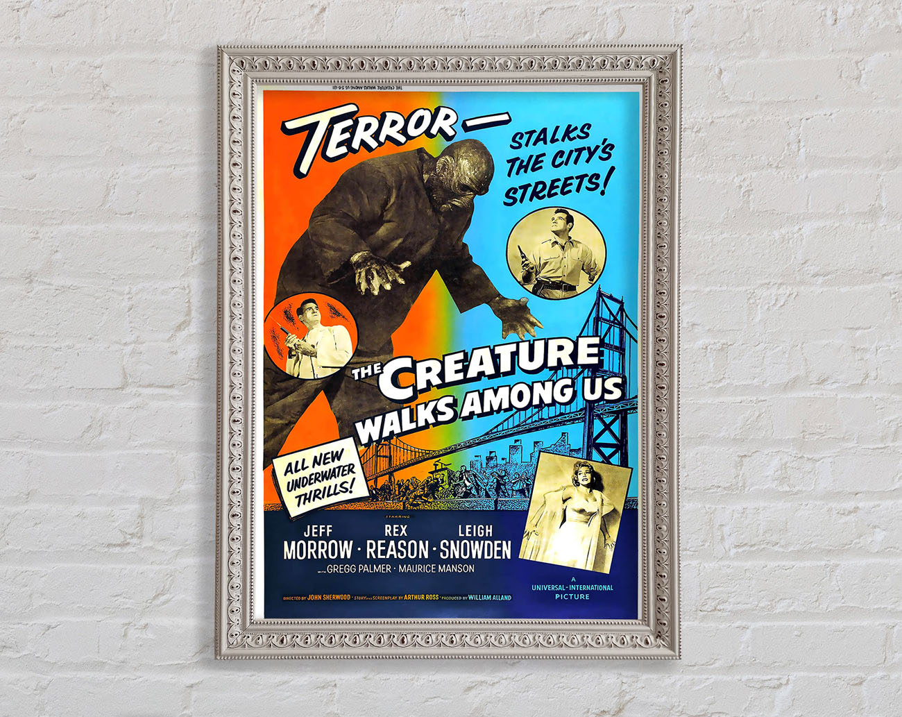 Creature Walks Among Us Poster 2 Framed Wall Art
