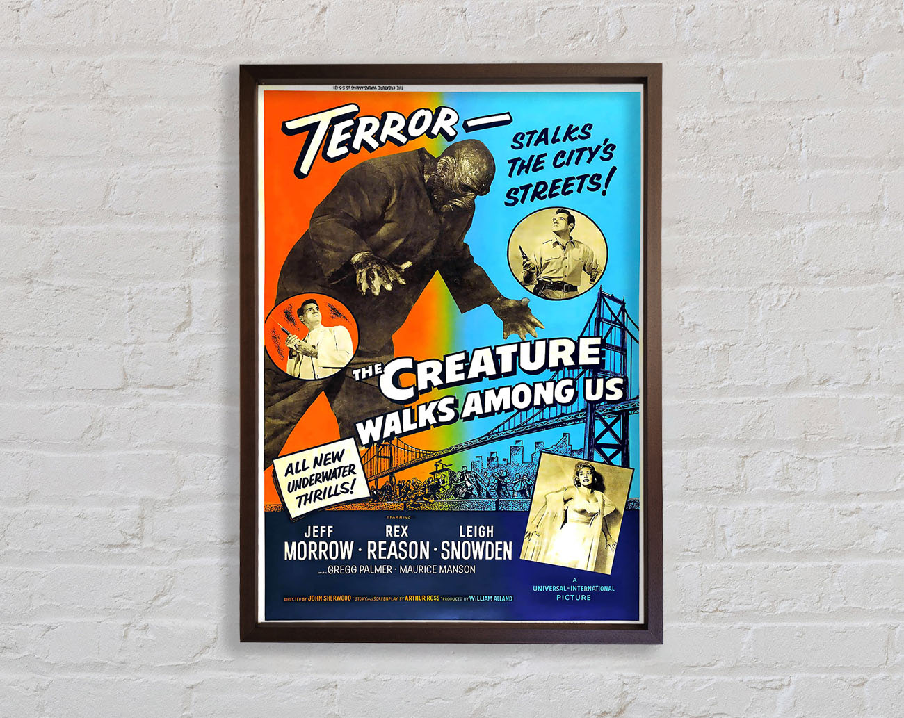 Creature Walks Among Us Poster 2 Framed Wall Art