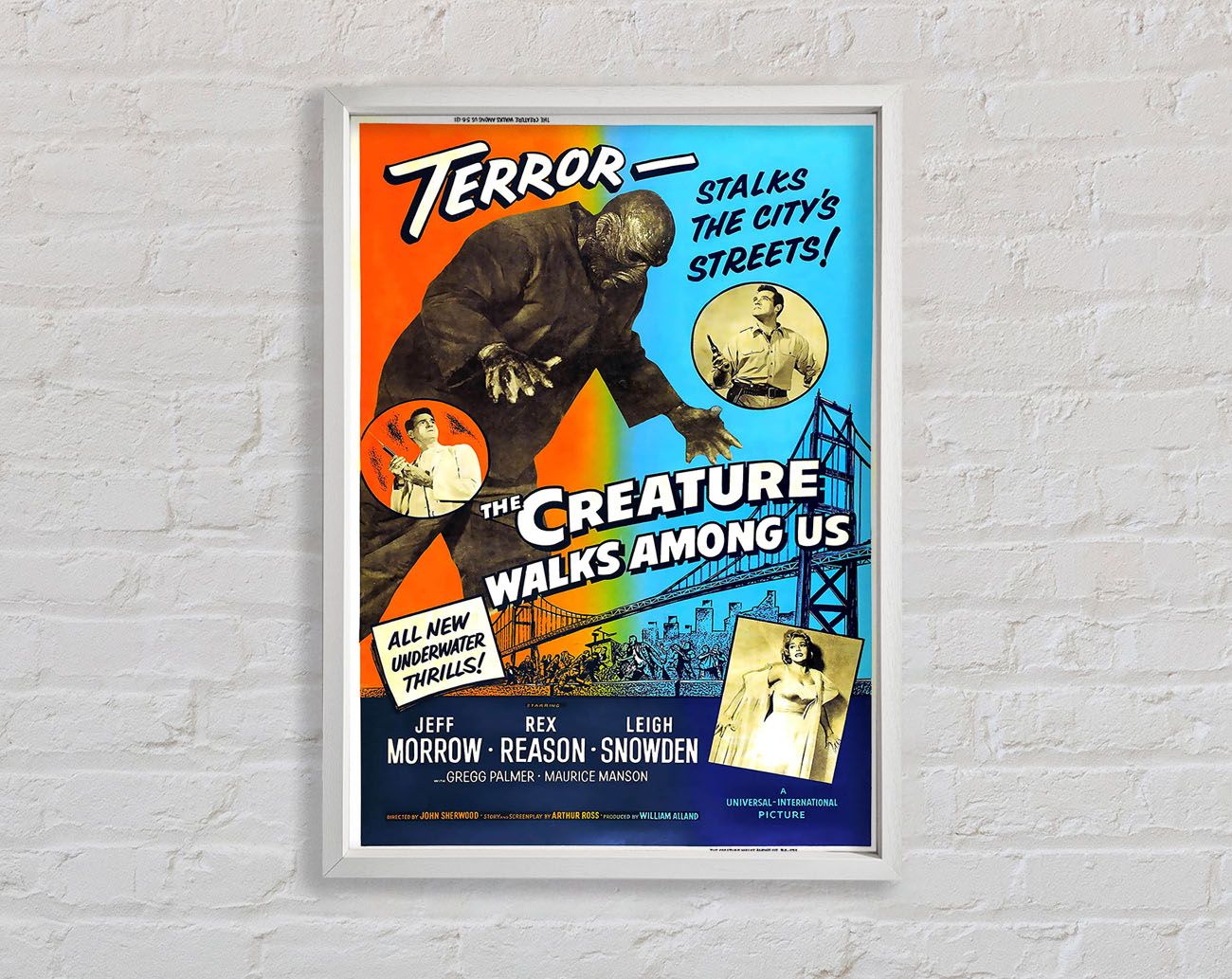 Creature Walks Among Us Poster 2 Framed Wall Art