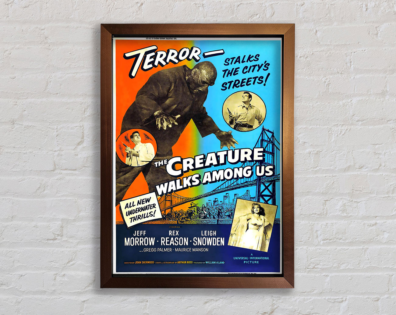 Creature Walks Among Us Poster 2 Framed Wall Art