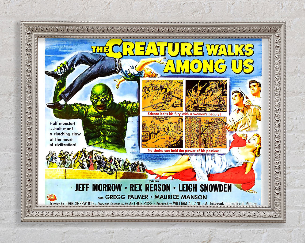 Creature Walks Among Us Poster 4 Framed Wall Art