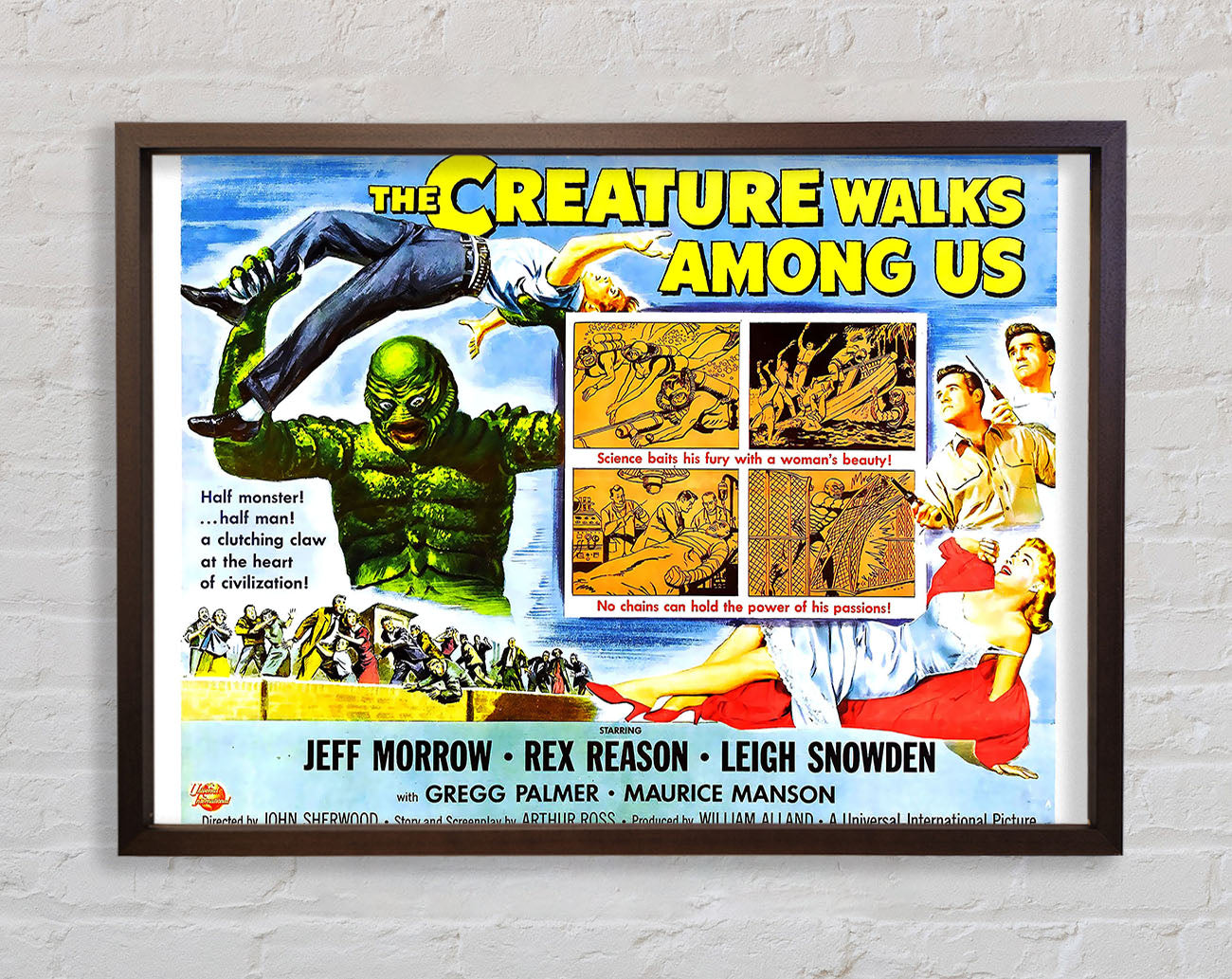 Creature Walks Among Us Poster 4 Framed Wall Art