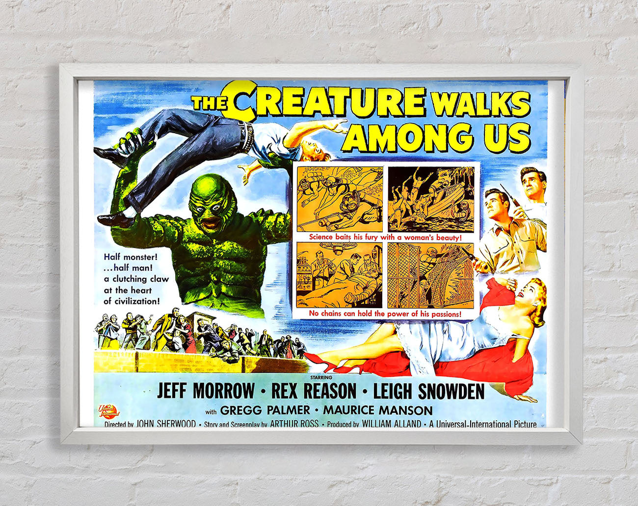 Creature Walks Among Us Poster 4 Framed Wall Art