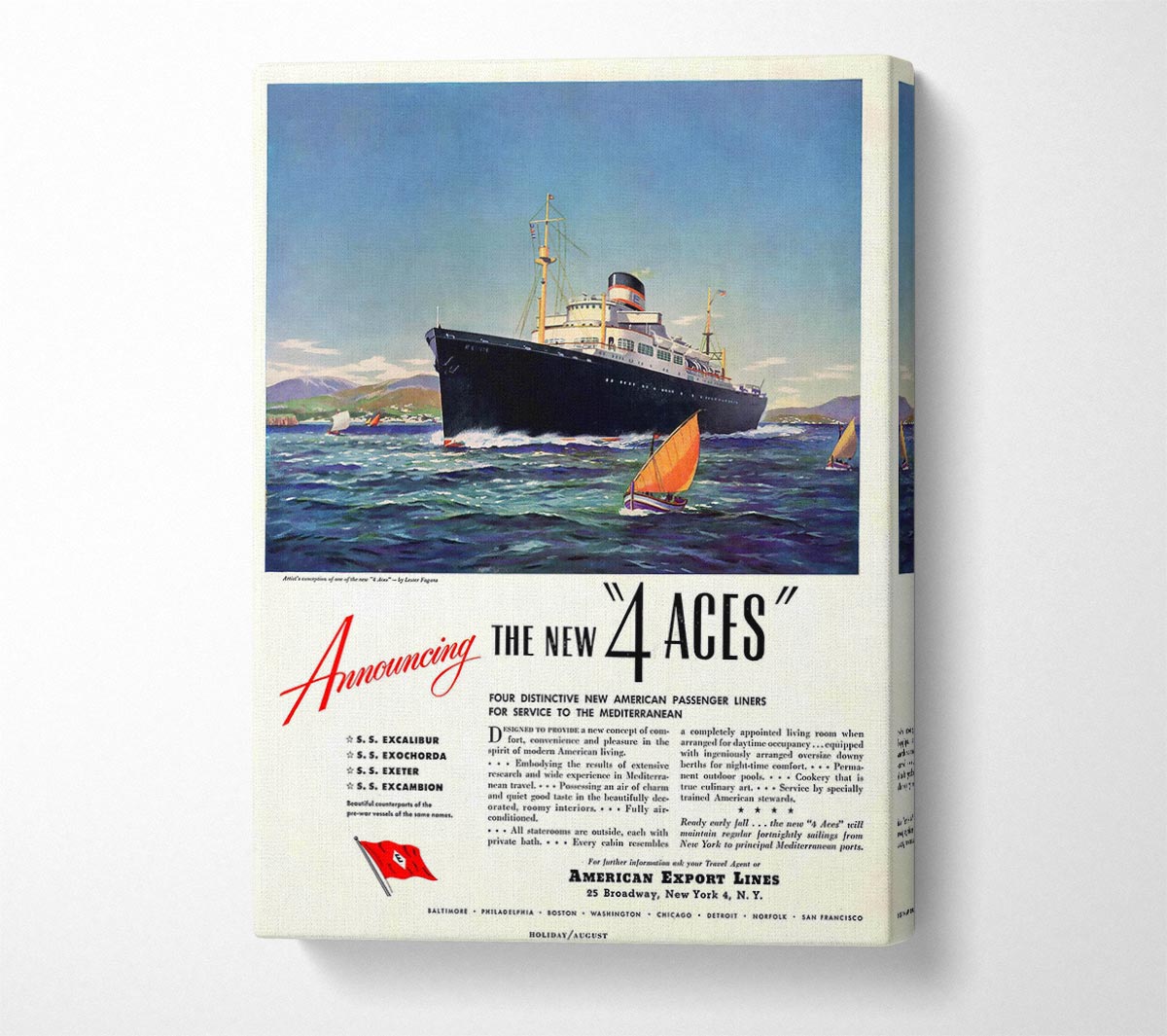 Cunard Line Canvas Wall Art