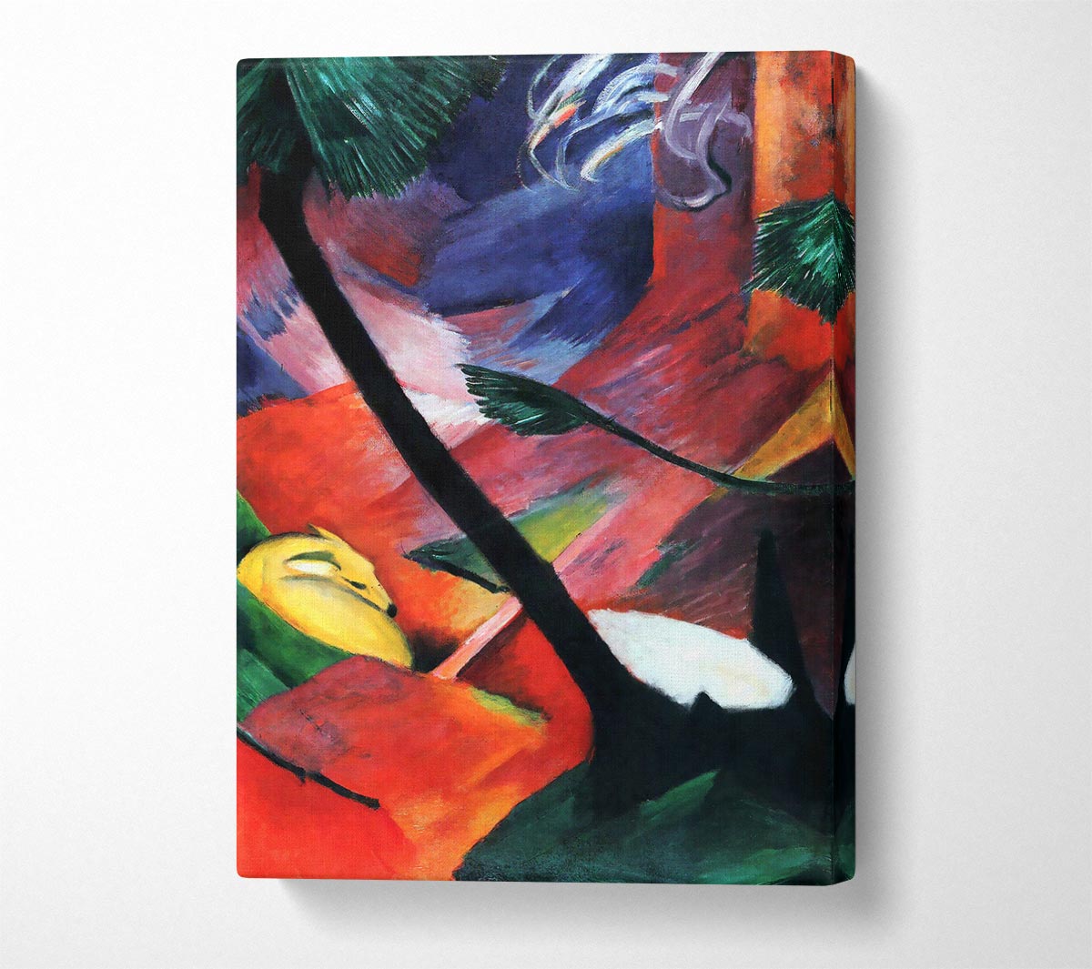 Franz Marc Deer In The Forest 2 Canvas Wall Art