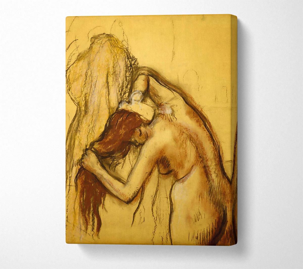 Degas Woman Drying Herself Canvas Wall Art