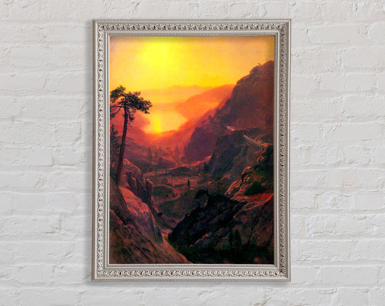 Bierstadt Donner Lake Framed Wall Art
