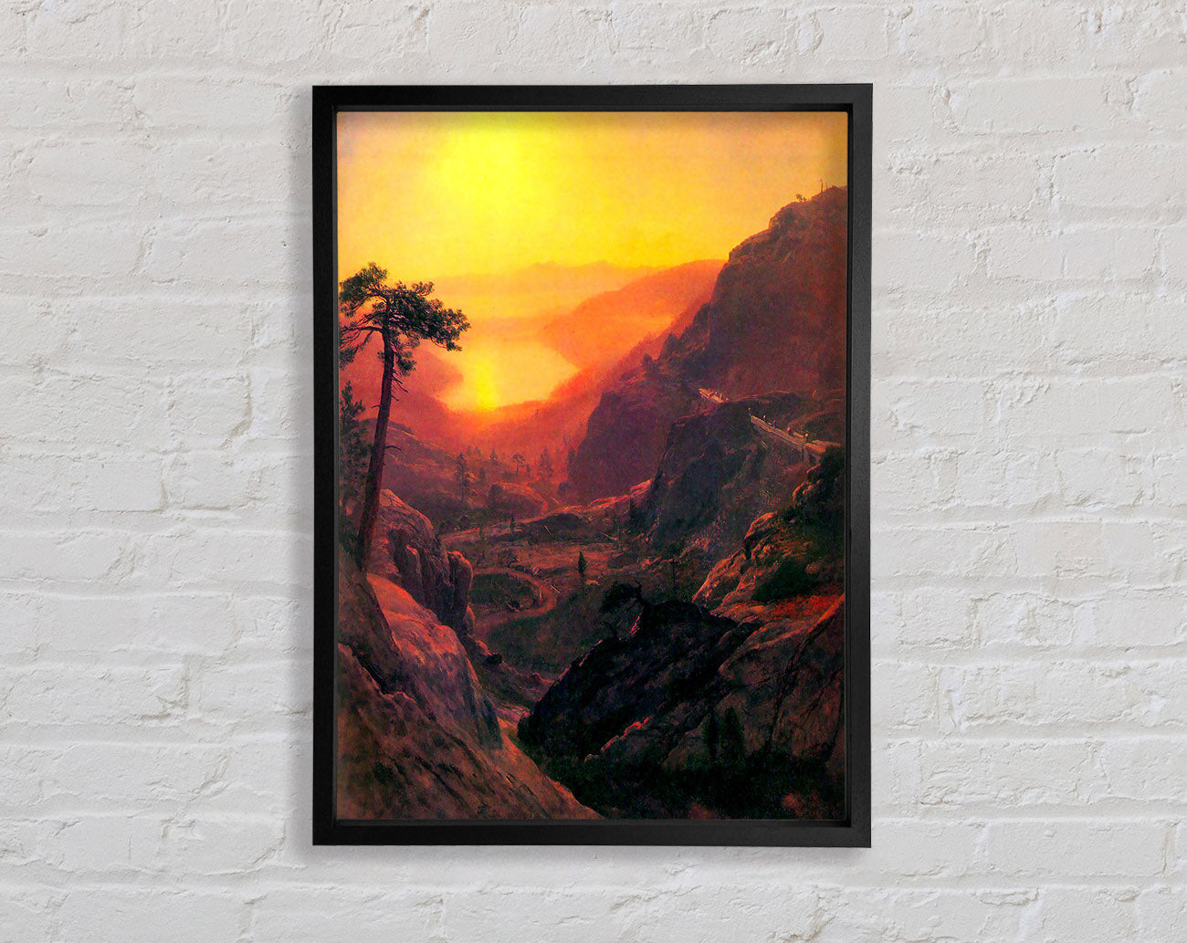 Bierstadt Donner Lake Framed Wall Art