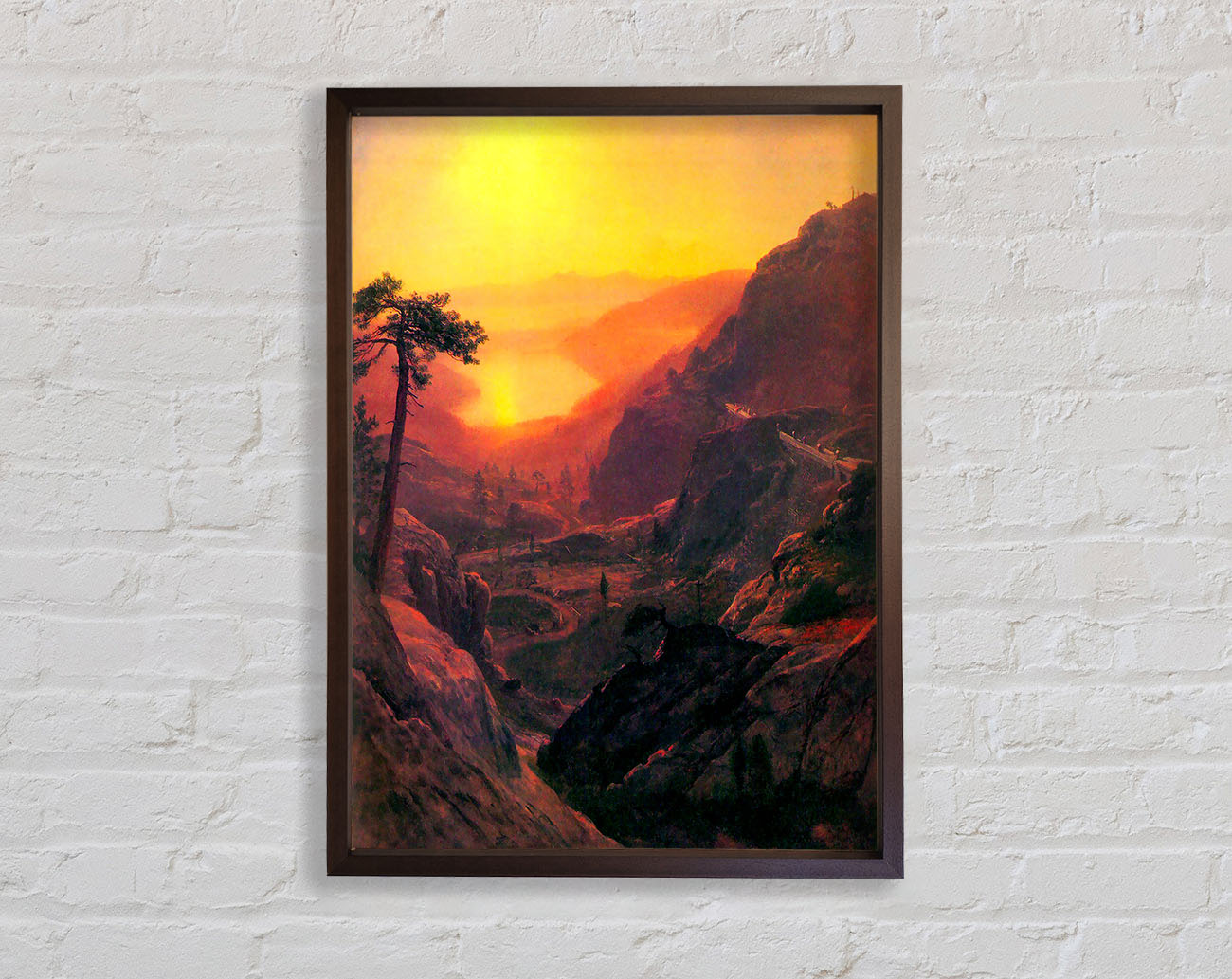 Bierstadt Donner Lake Framed Wall Art