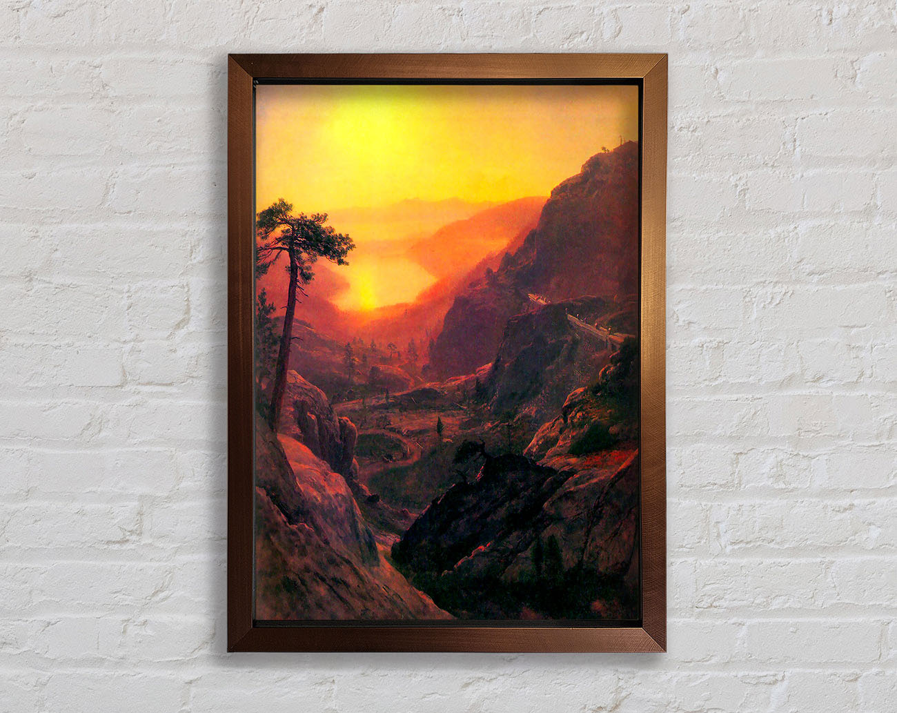 Bierstadt Donner Lake Framed Wall Art