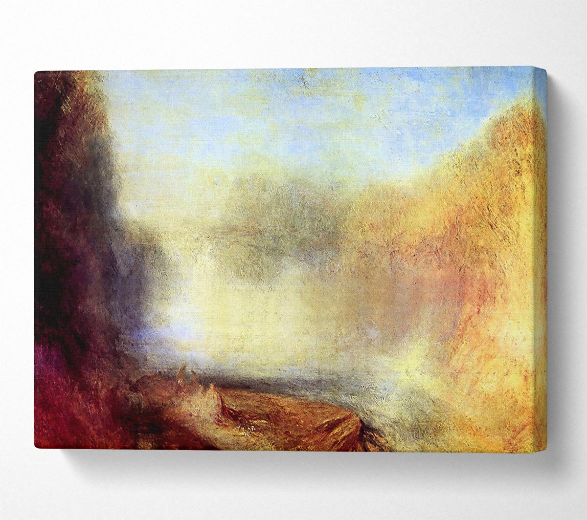 Joseph Mallord Turner Falls Of The Clyde Canvas Wall Art