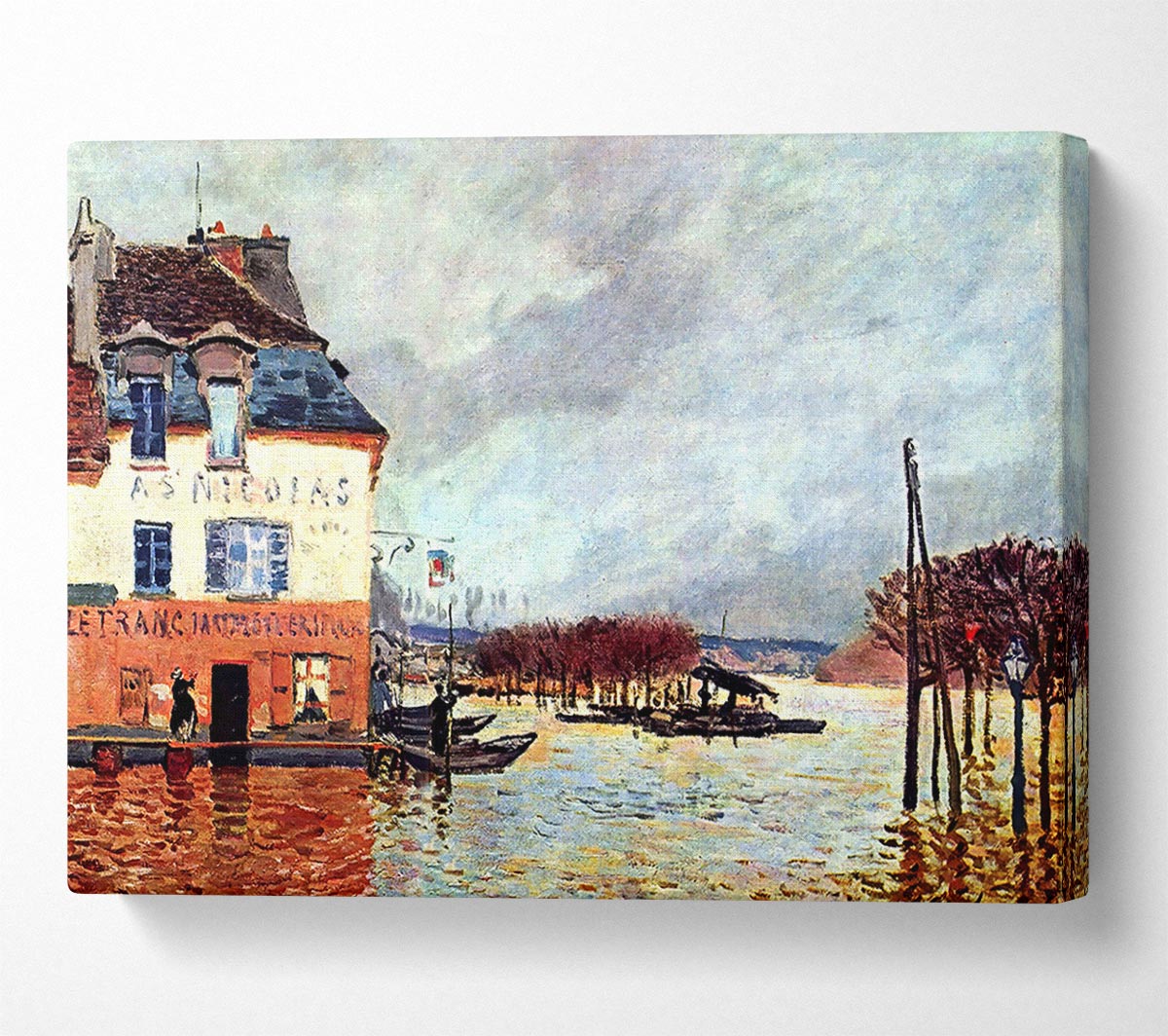 Sisley Flood At Port Marly 2 Canvas Wall Art
