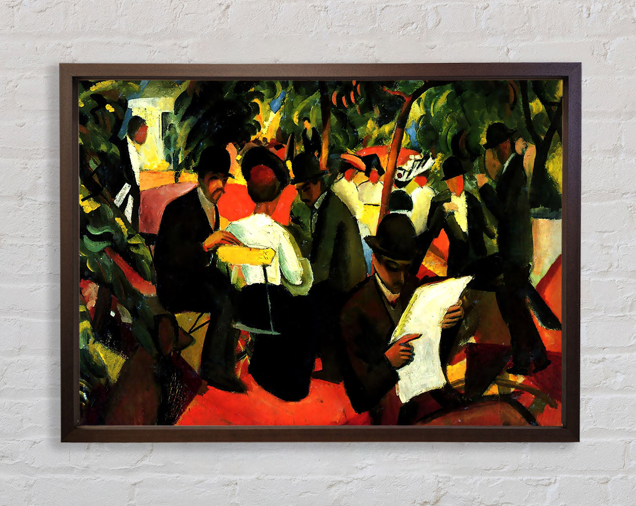 August Macke Garden Restaurant Framed Wall Art