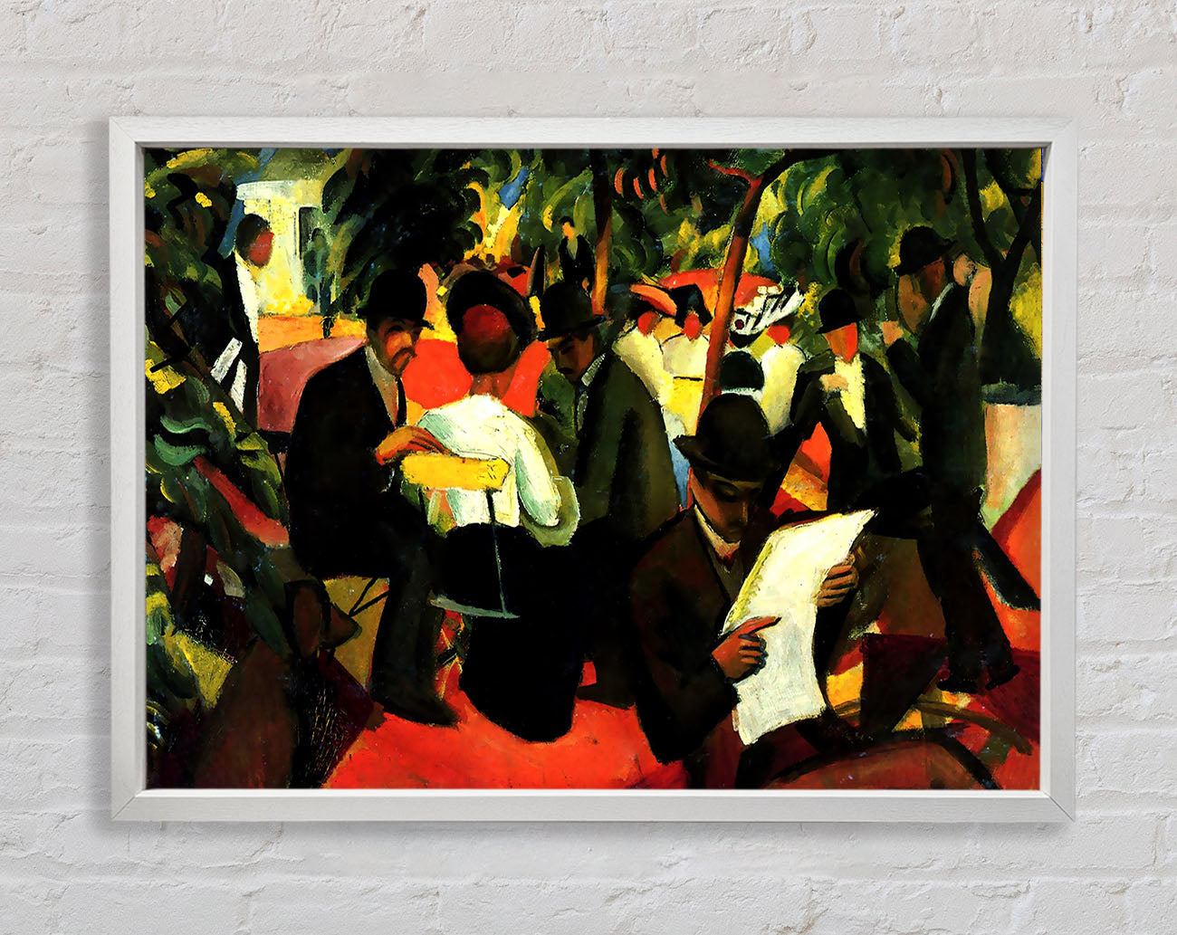 August Macke Garden Restaurant Framed Wall Art