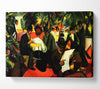 August Macke Garden Restaurant Canvas Wall Art