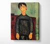 Modigliani Girl With A Black Robe Canvas Wall Art