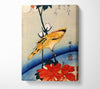 Hiroshige Golden Oriole On A Hibiscus Branch Canvas Wall Art