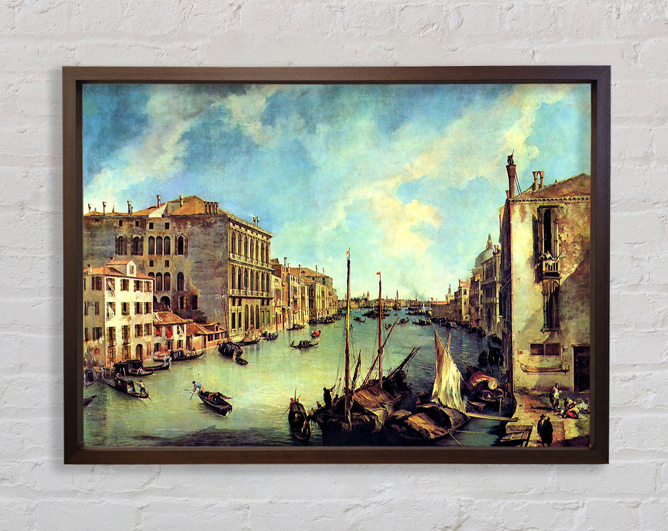 Canaletto Grand Canal At San Vio Framed Wall Art