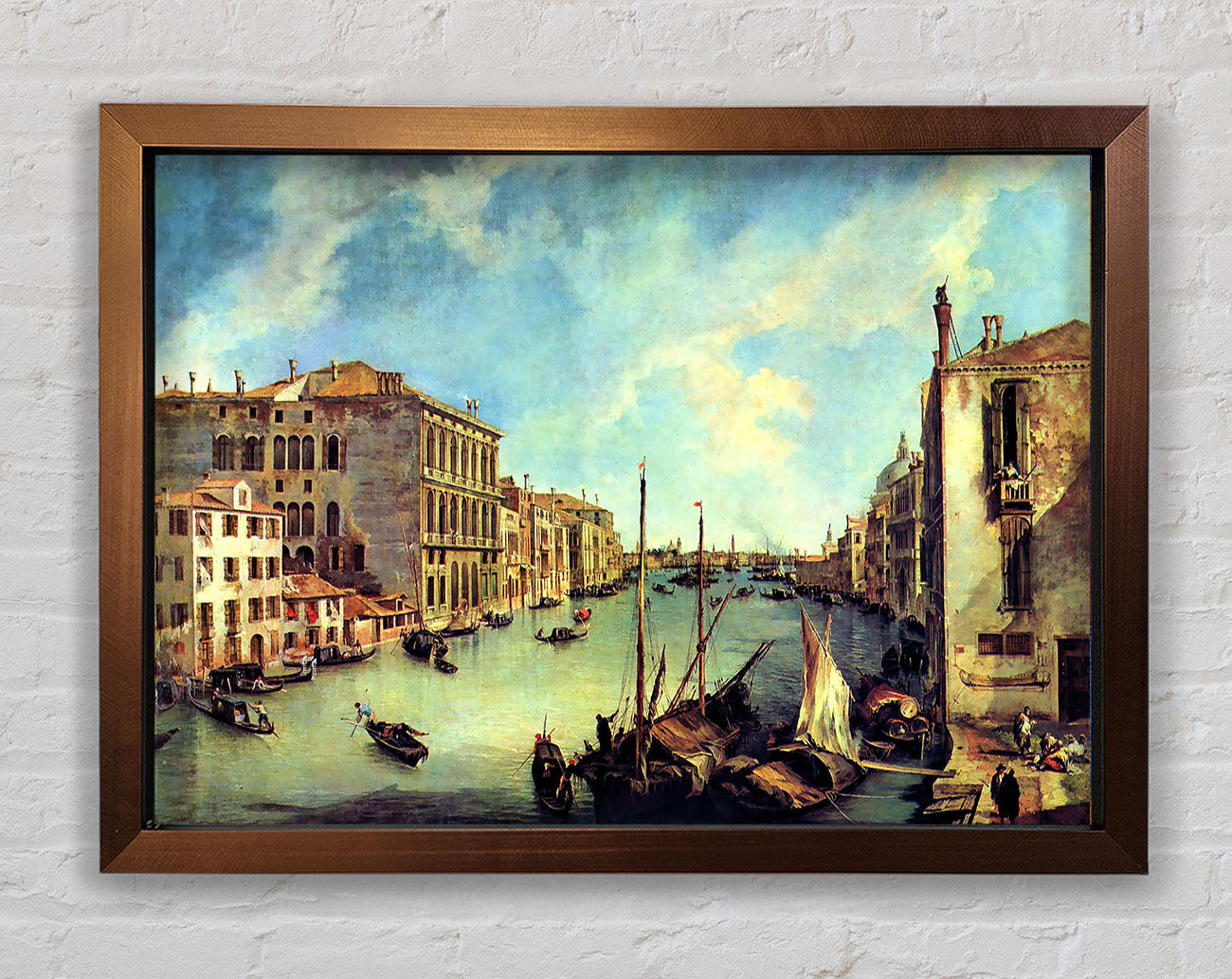 Canaletto Grand Canal At San Vio Framed Wall Art